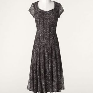 NWT Lace Coldwater Creek "Mocha" A-Line Dress